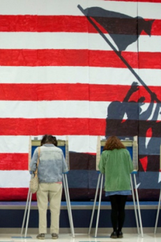 people voting