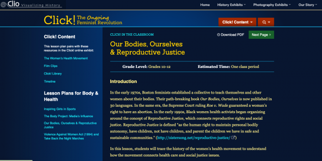 Our Bodies, Ourselves & Reproductive Justice